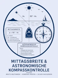 Abend 5: Mittagsbreite und Kompasskontrolle