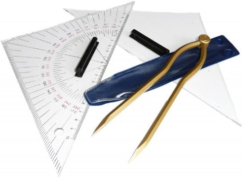Navigationsbesteck mit langer Hypothenuse