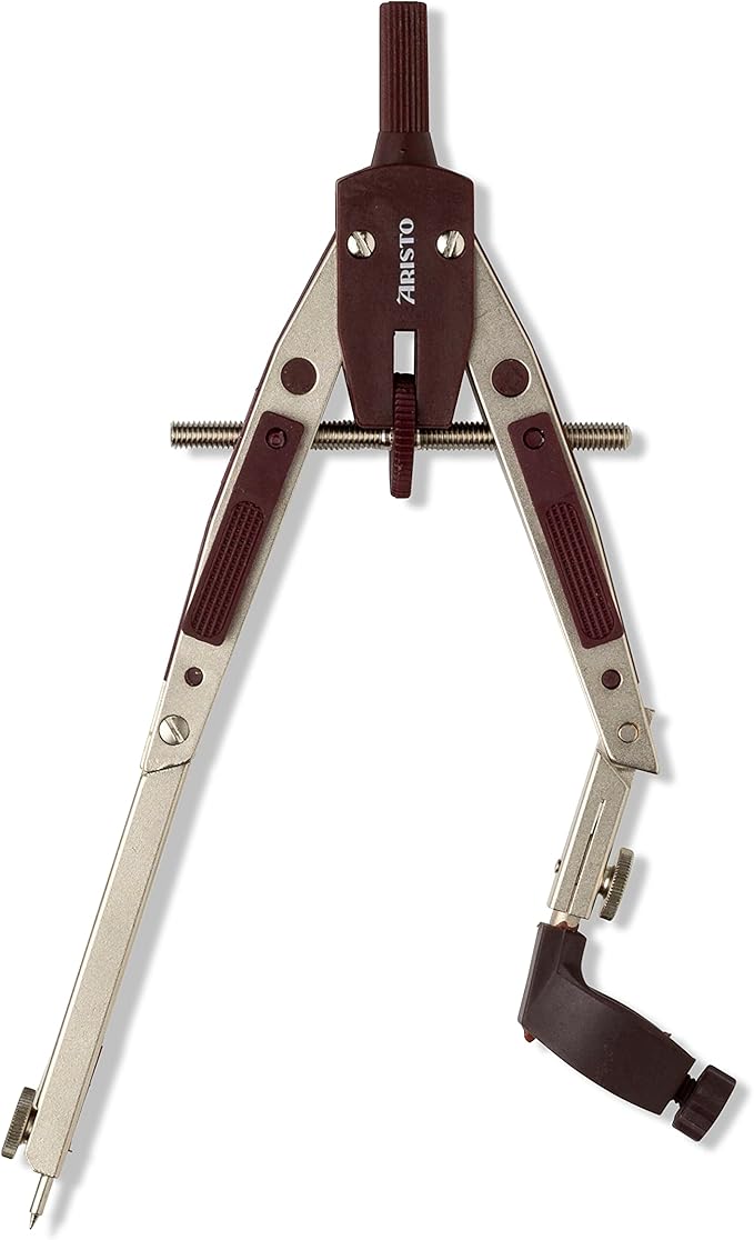 Zirkel mit genauer Einstellung und Minenbleistift Aufnahme