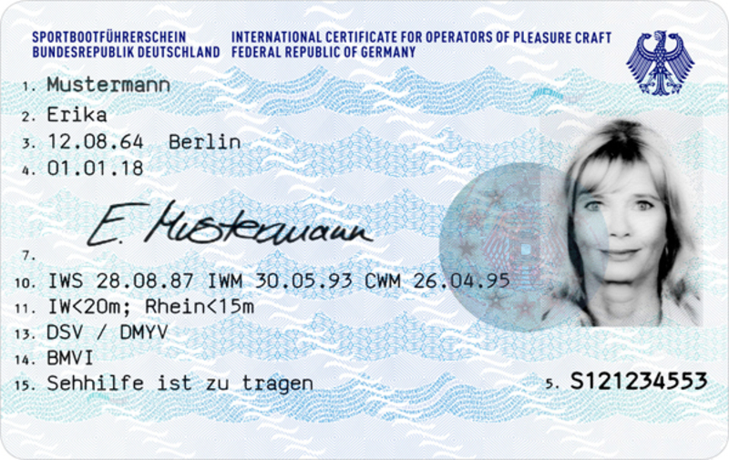 SBF Scheckkartenformat
